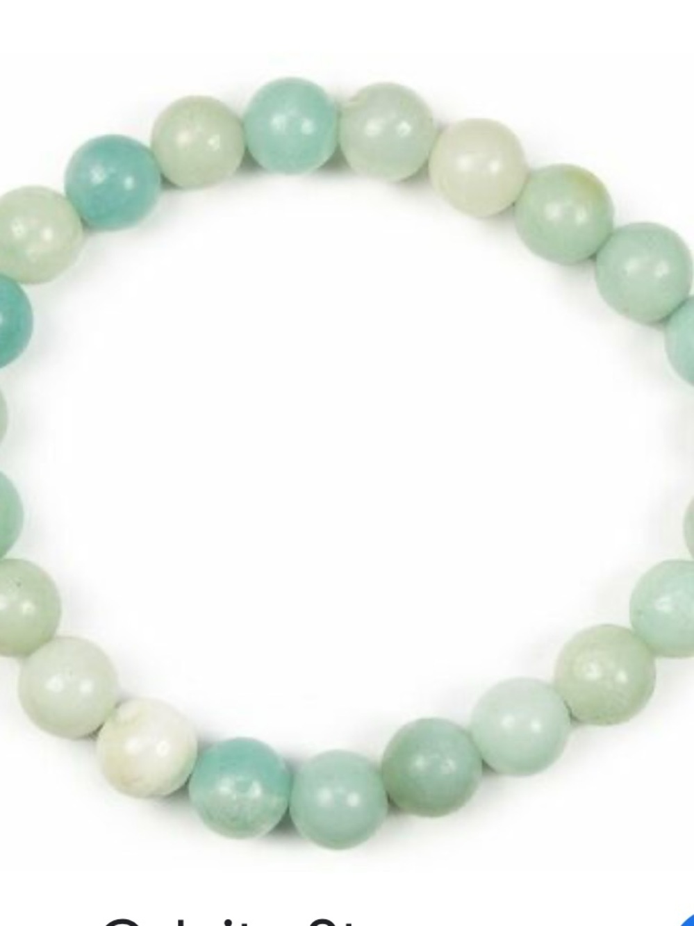 #2525**Confidence Amazonite Beaded Stretch Bracelet - Natural Handmade Jewelry - Picture 2 of 16